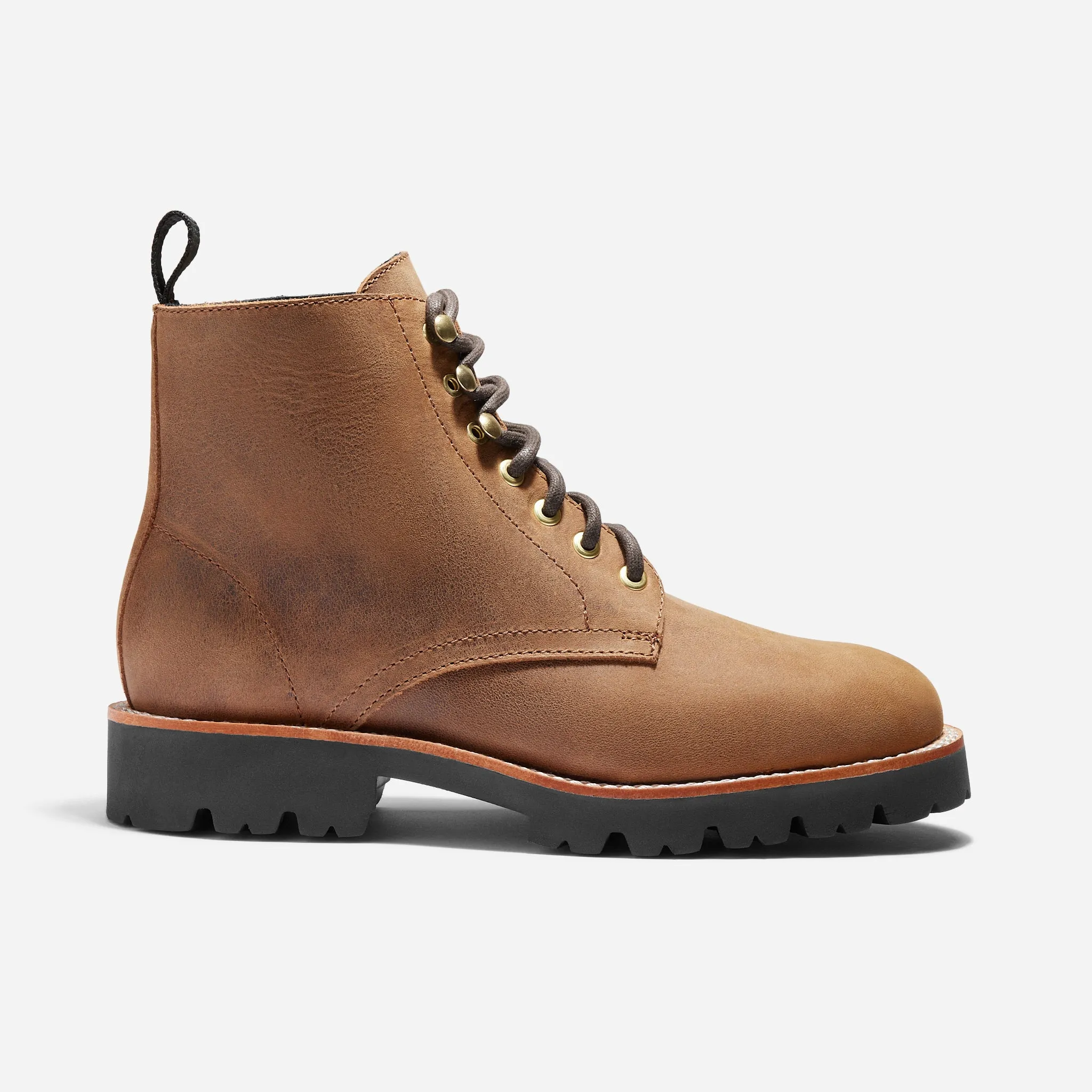 Go-To Lace Lug Boot Tobacco sold by Nisolo product image thumbnail 2