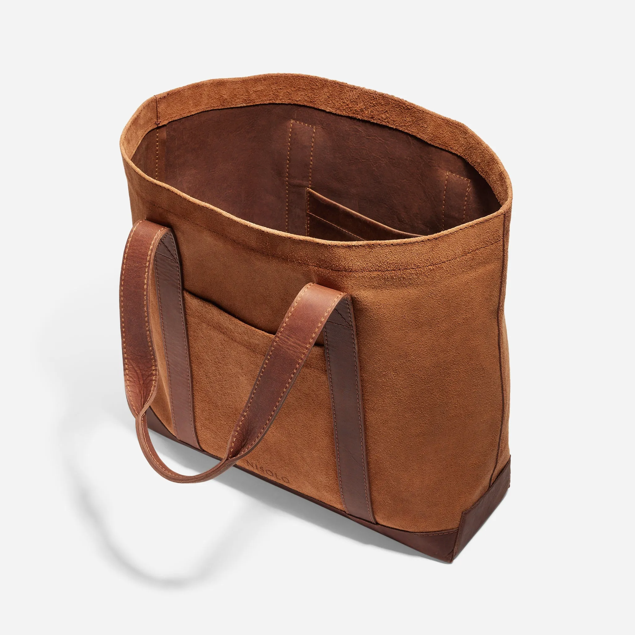 Arlo Tote Tan Suede sold by Nisolo product image thumbnail 3