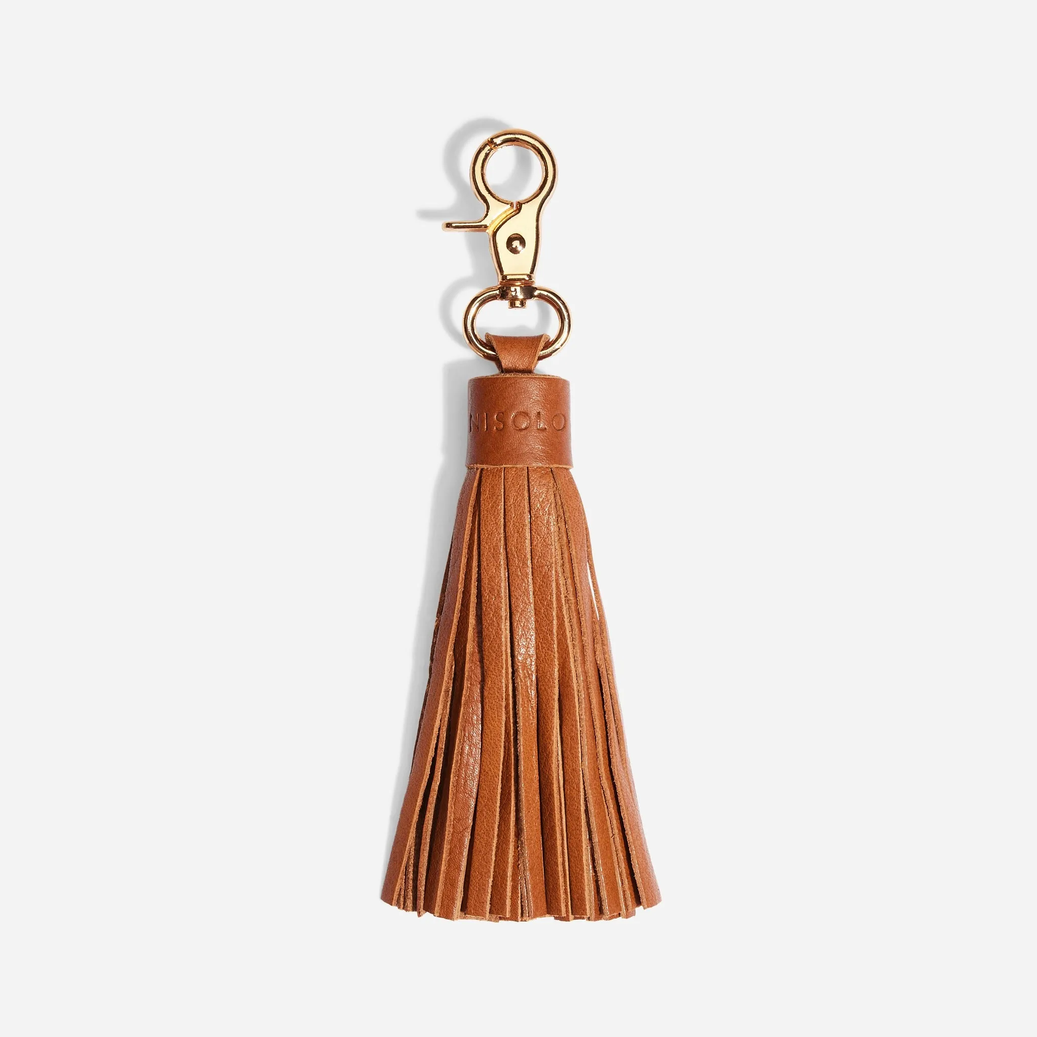 Tassel Bag Charm British Tan sold by Nisolo