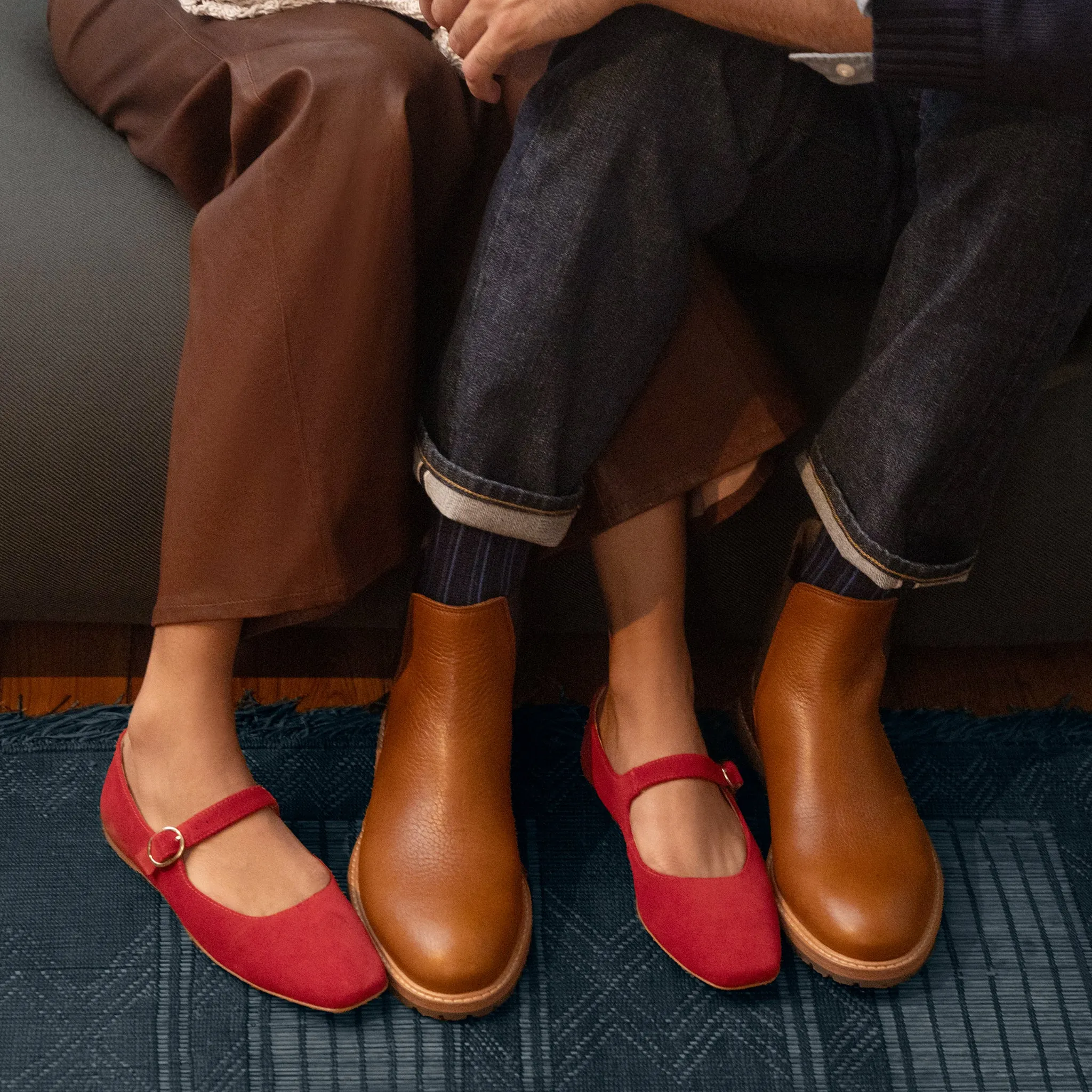 Lola Mary Jane Red Suede sold by Nisolo product image thumbnail 4