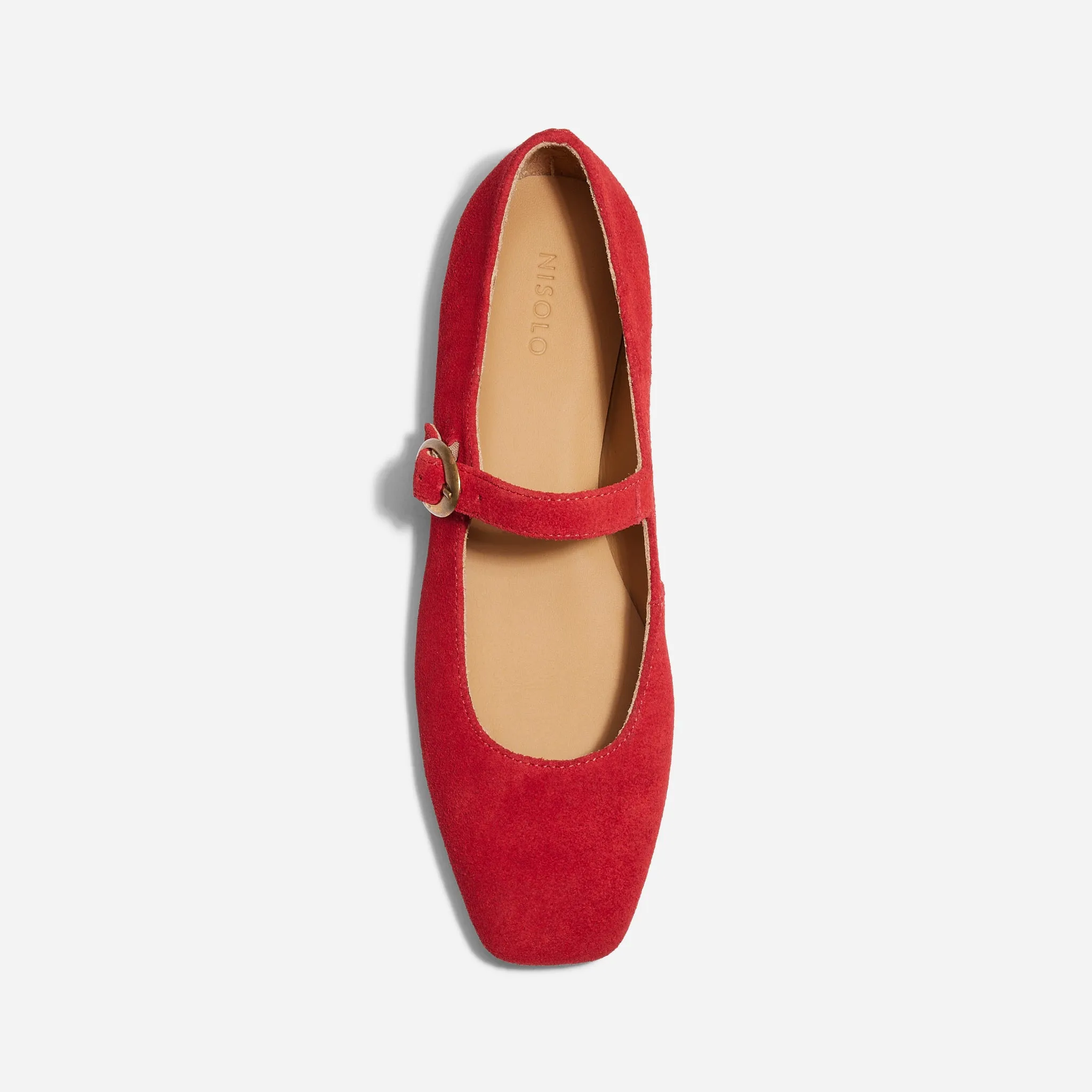 Lola Mary Jane Red Suede sold by Nisolo product image thumbnail 3