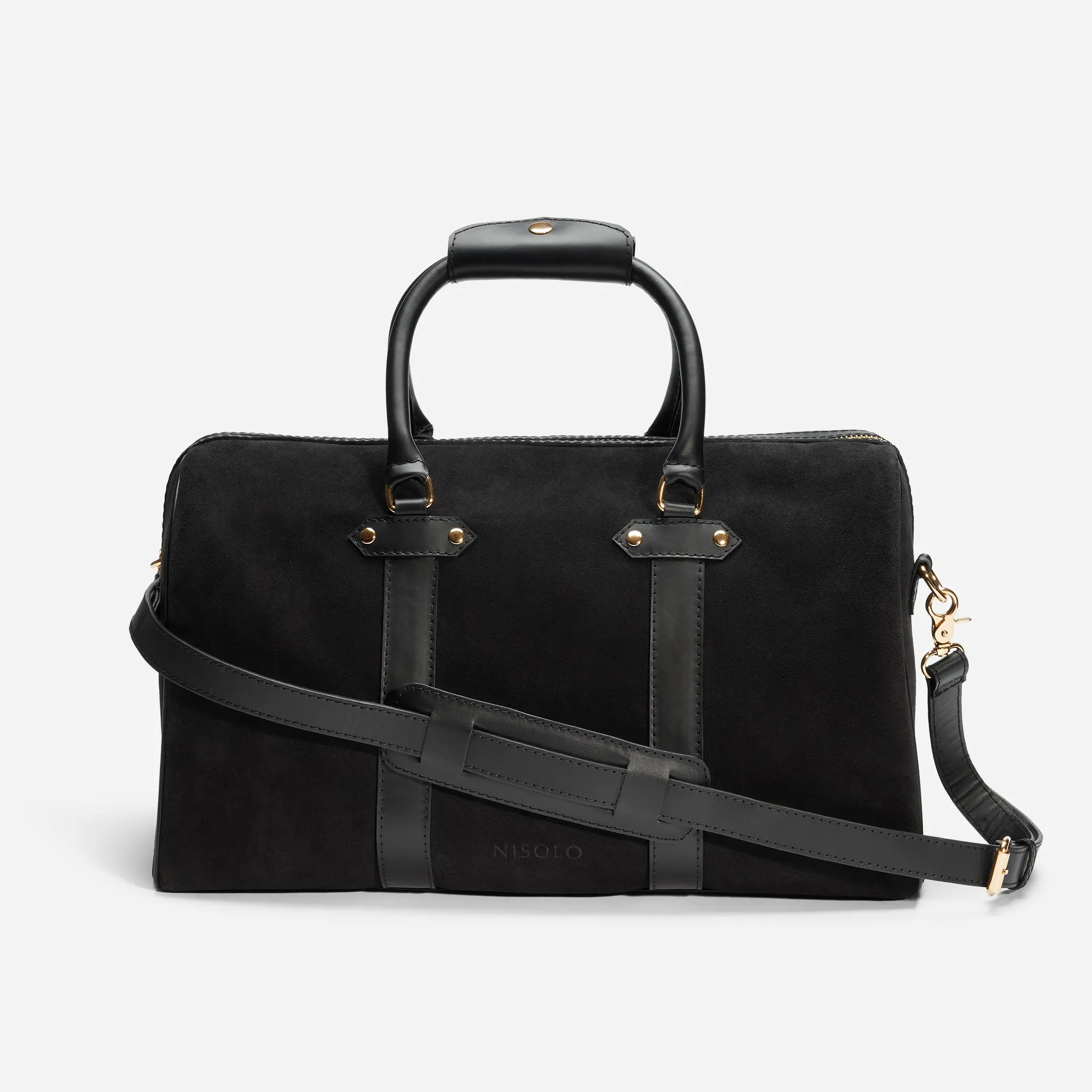 Dylan Duffle Black sold by Nisolo