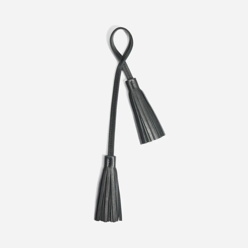 Double Tassel Bag Charm Black sold by Nisolo