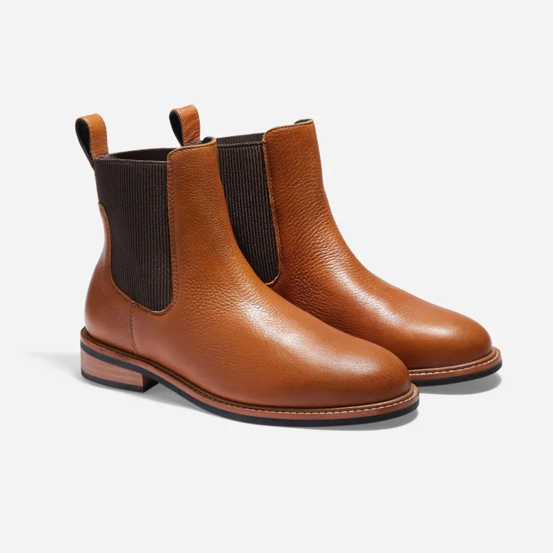 Carmen Chelsea Boot 2.0 British Tan made by Nisolo