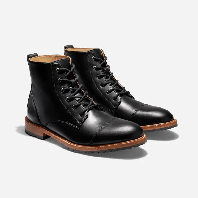 Martin All-Weather Cap Toe Black sold by Nisolo