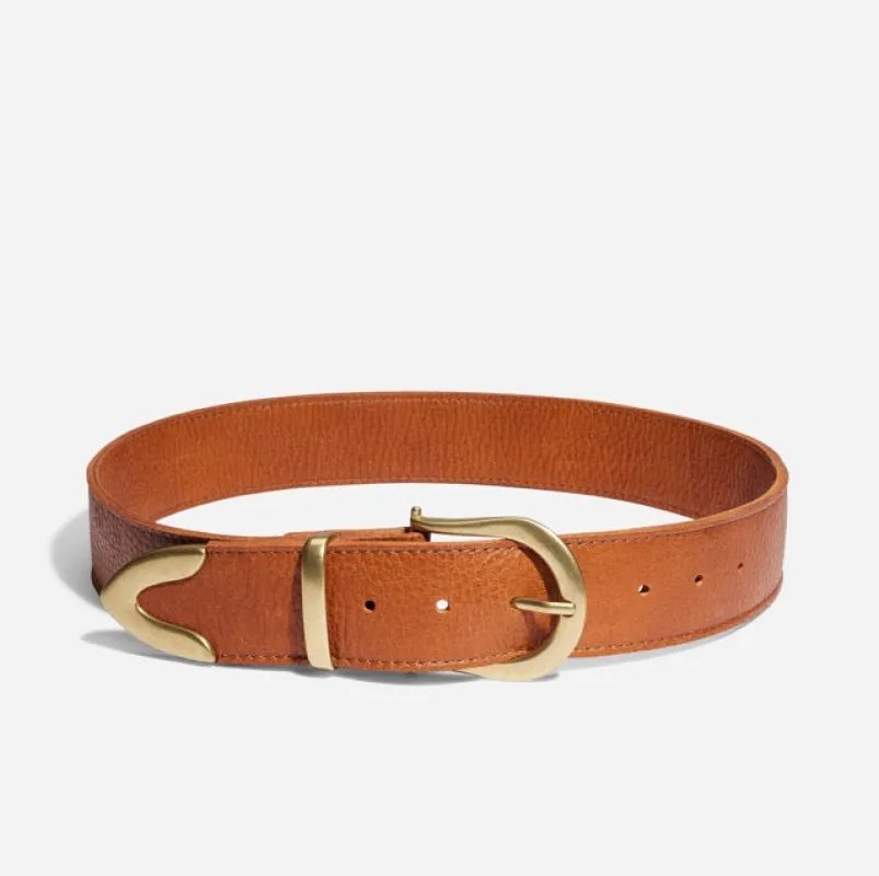 Bonnie Belt British Tan sold by Nisolo