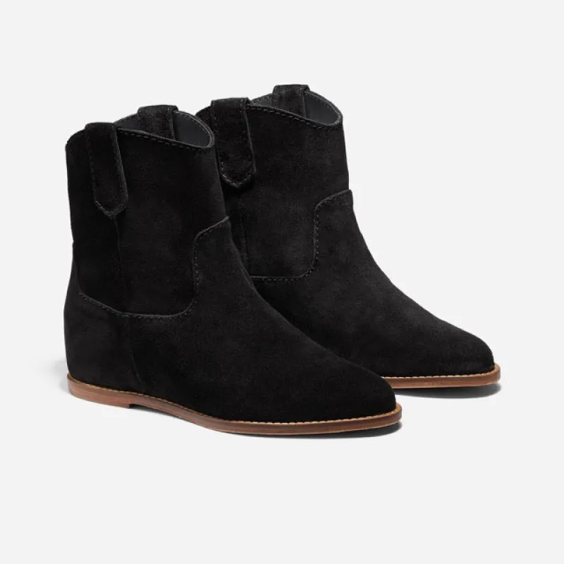 Amaya Bootie Black Suede sold by Nisolo