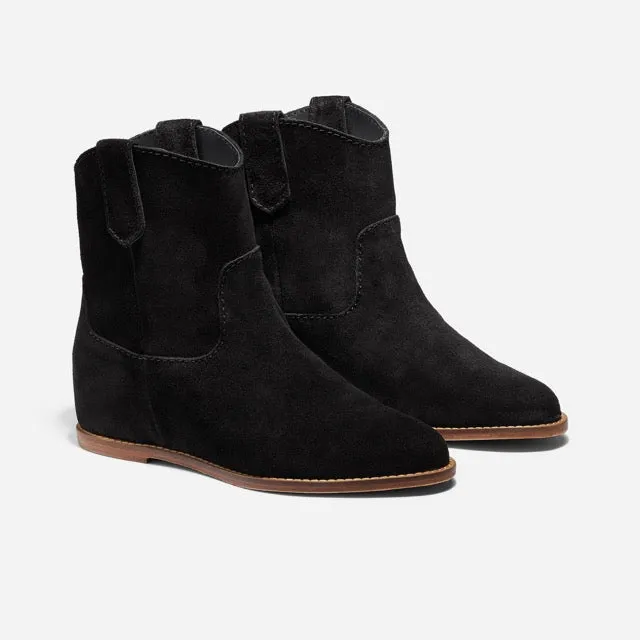 Amaya Bootie Black Suede sold by Nisolo