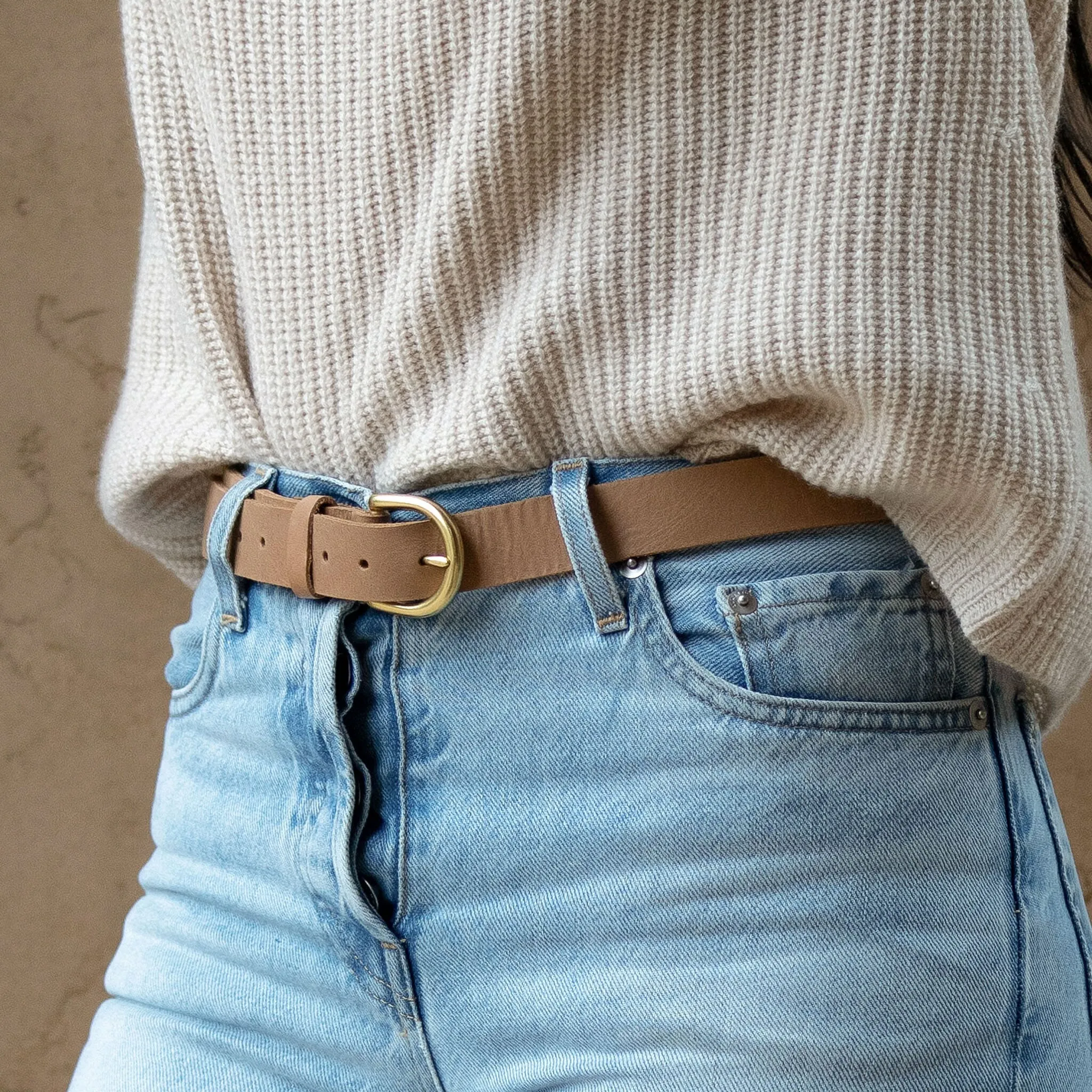Noemi Belt Almond 2.0 sold by Nisolo product image thumbnail 3