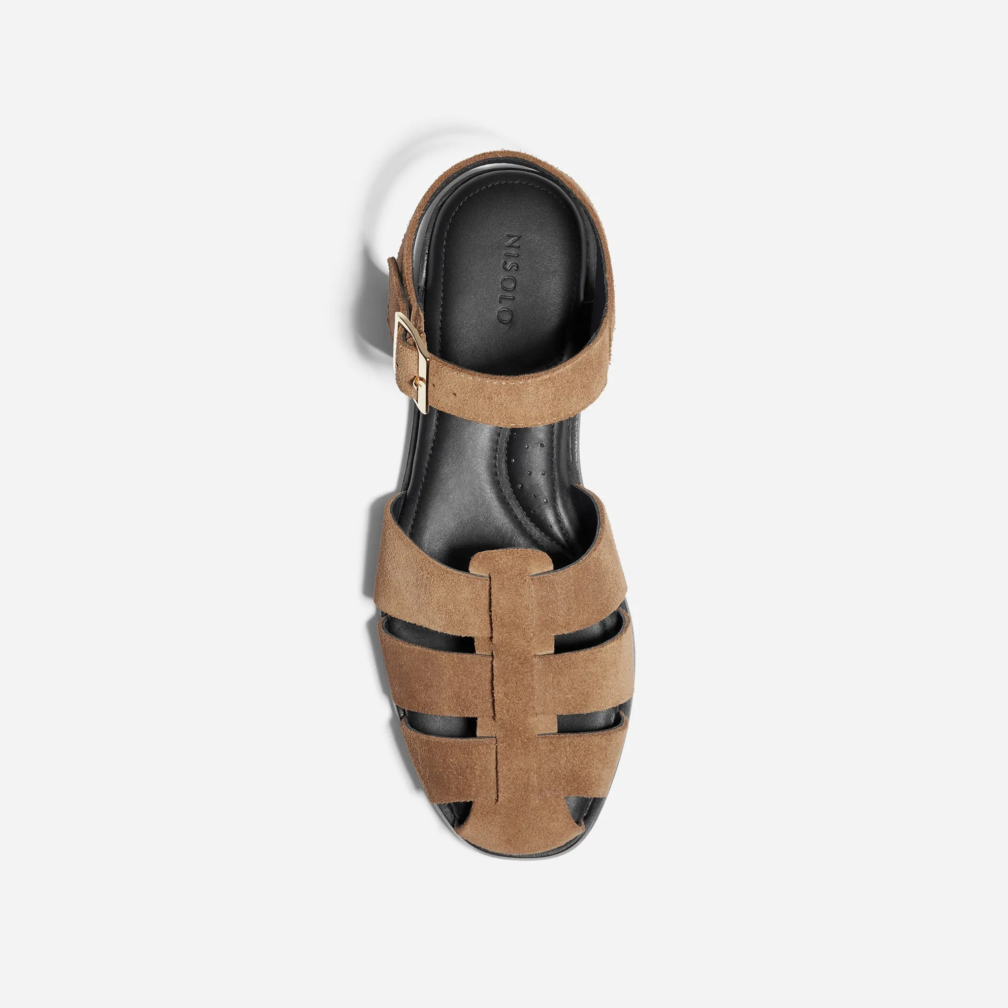 Mira Fisherman Sandal Taupe Suede sold by Nisolo product image thumbnail 3