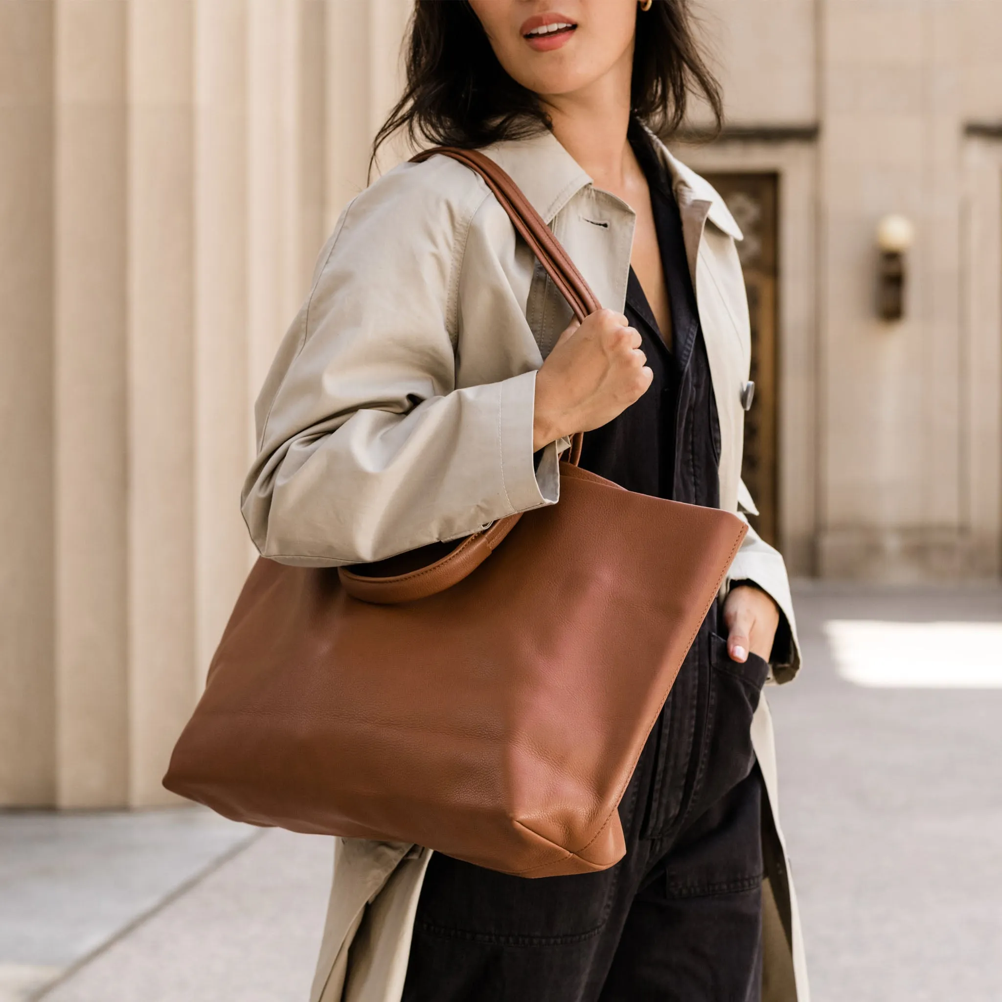 Camila Everyday Tote Caramel sold by Nisolo product image thumbnail 5