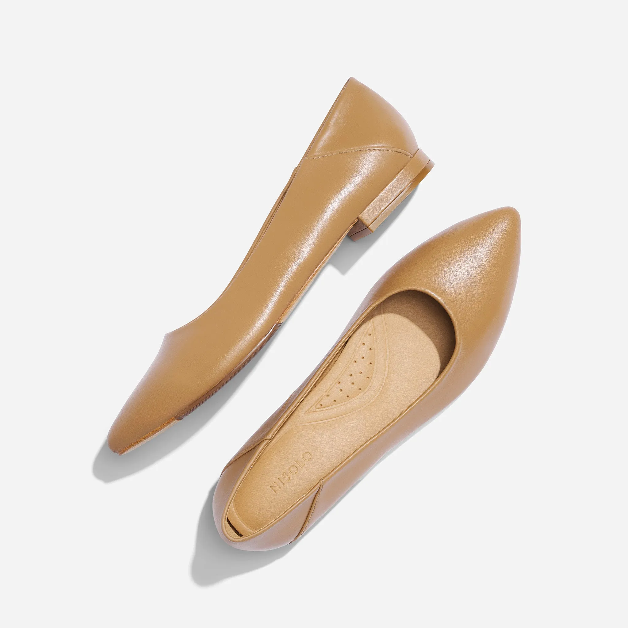 Fina Pointed Toe Flat Almond sold by Nisolo product image thumbnail 3
