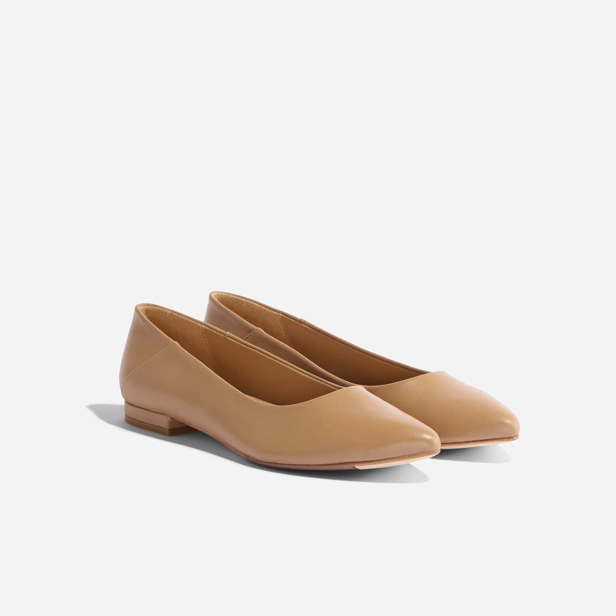 Fina Pointed Toe Flat Almond sold by Nisolo