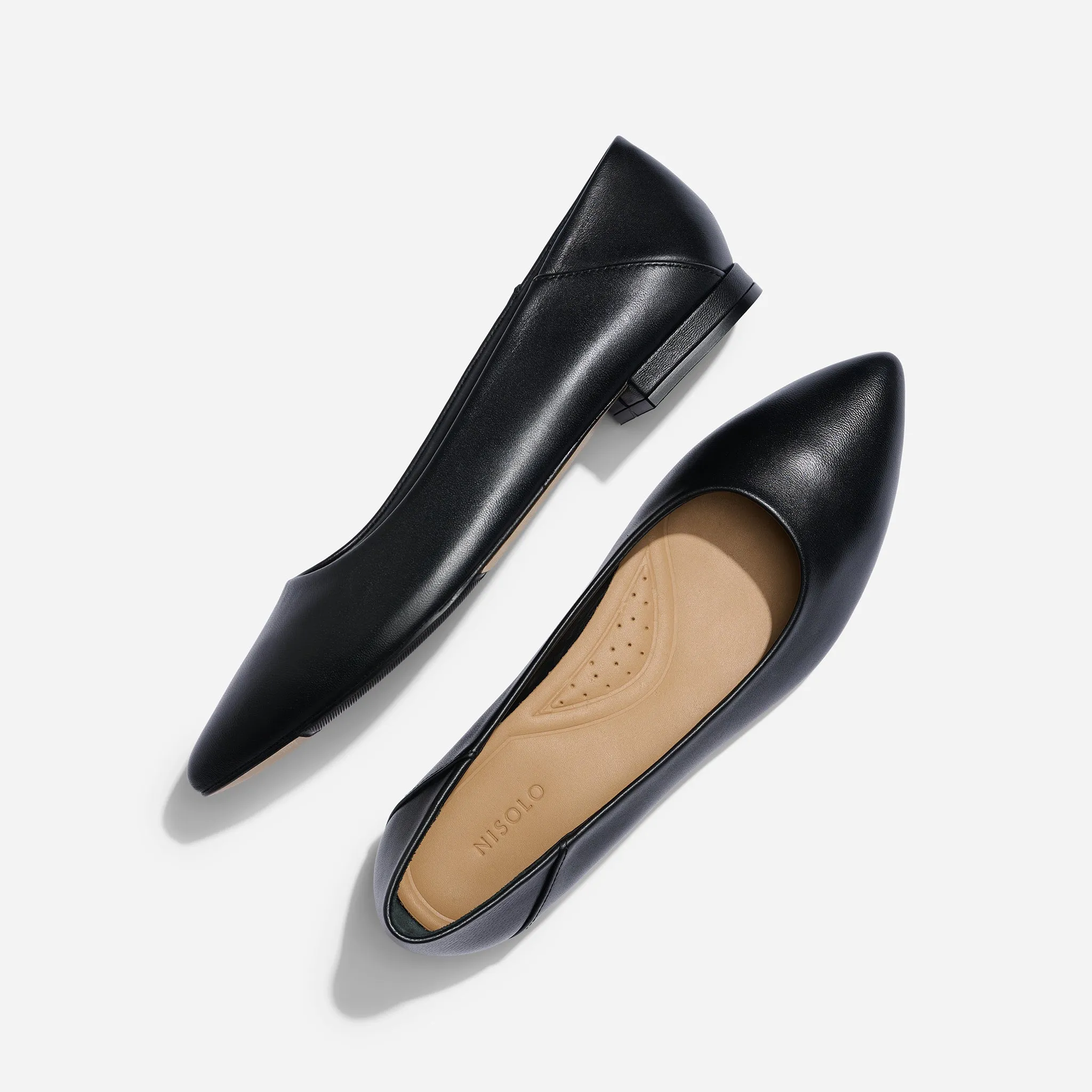 Fina Pointed Toe Flat Black sold by Nisolo product image thumbnail 4