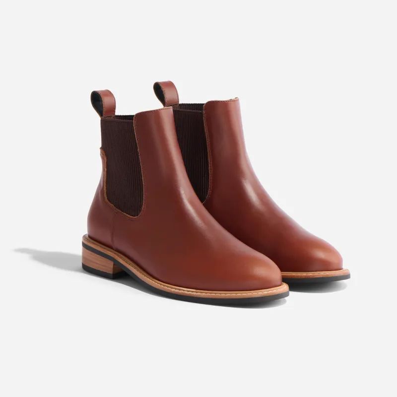 Carmen Chelsea Boot 2.0 Brandy sold by Nisolo