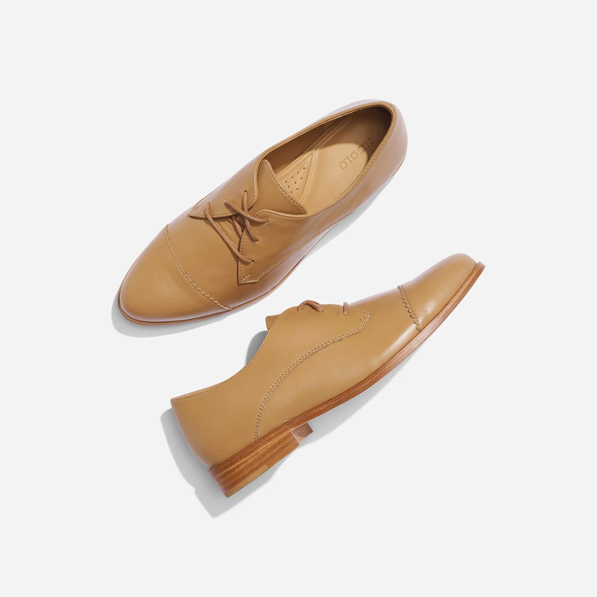 Emilia Cap Toe Oxford Almond sold by Nisolo product image thumbnail 4