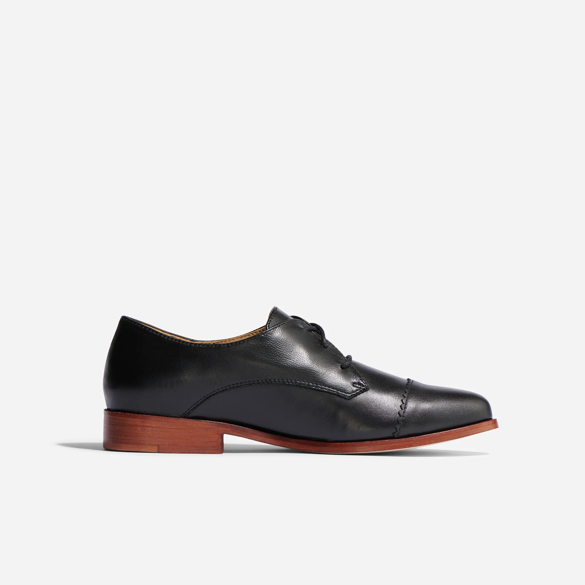 Emilia Cap Toe Oxford Black sold by Nisolo product image thumbnail 2