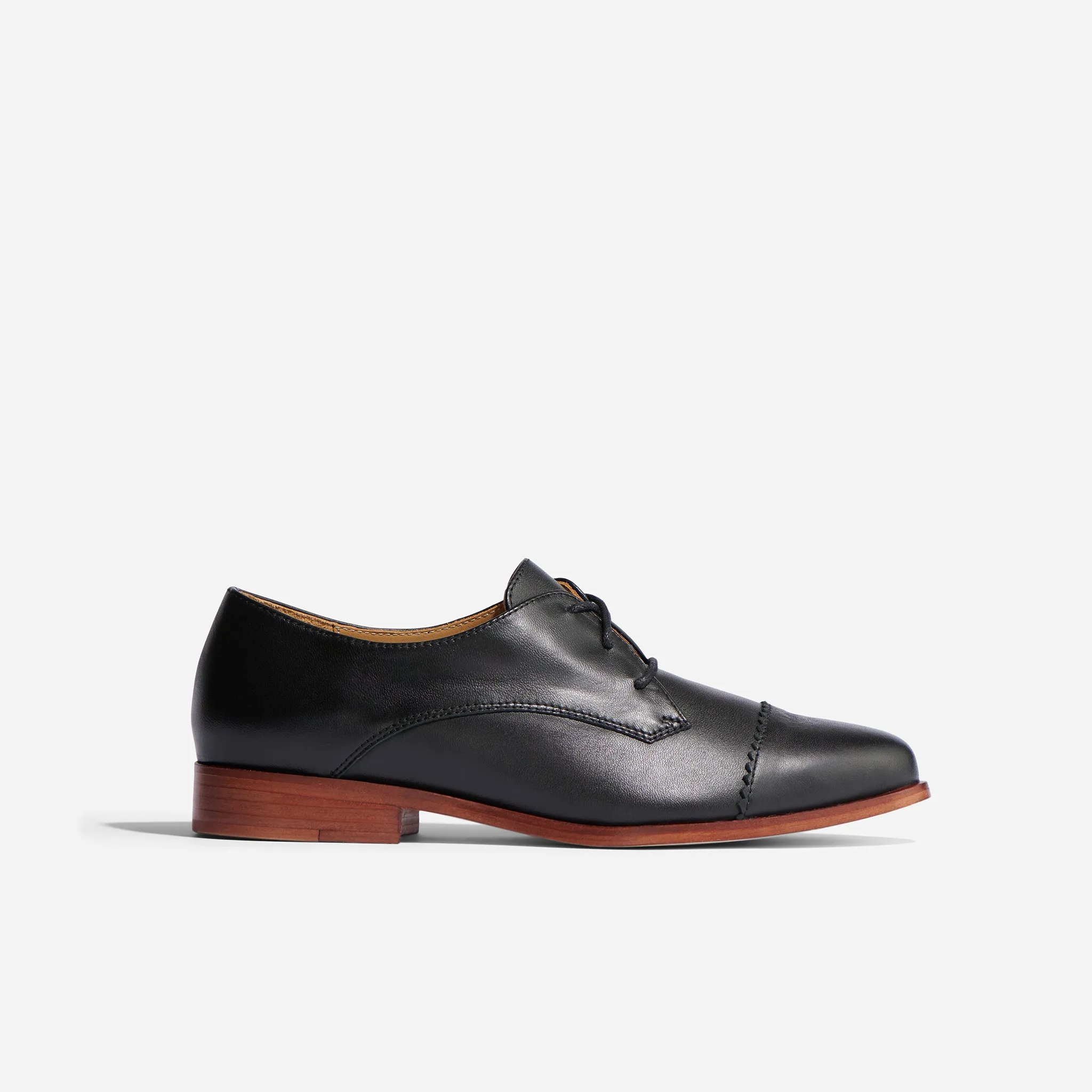 Emilia Cap Toe Oxford Black sold by Nisolo product image thumbnail 5