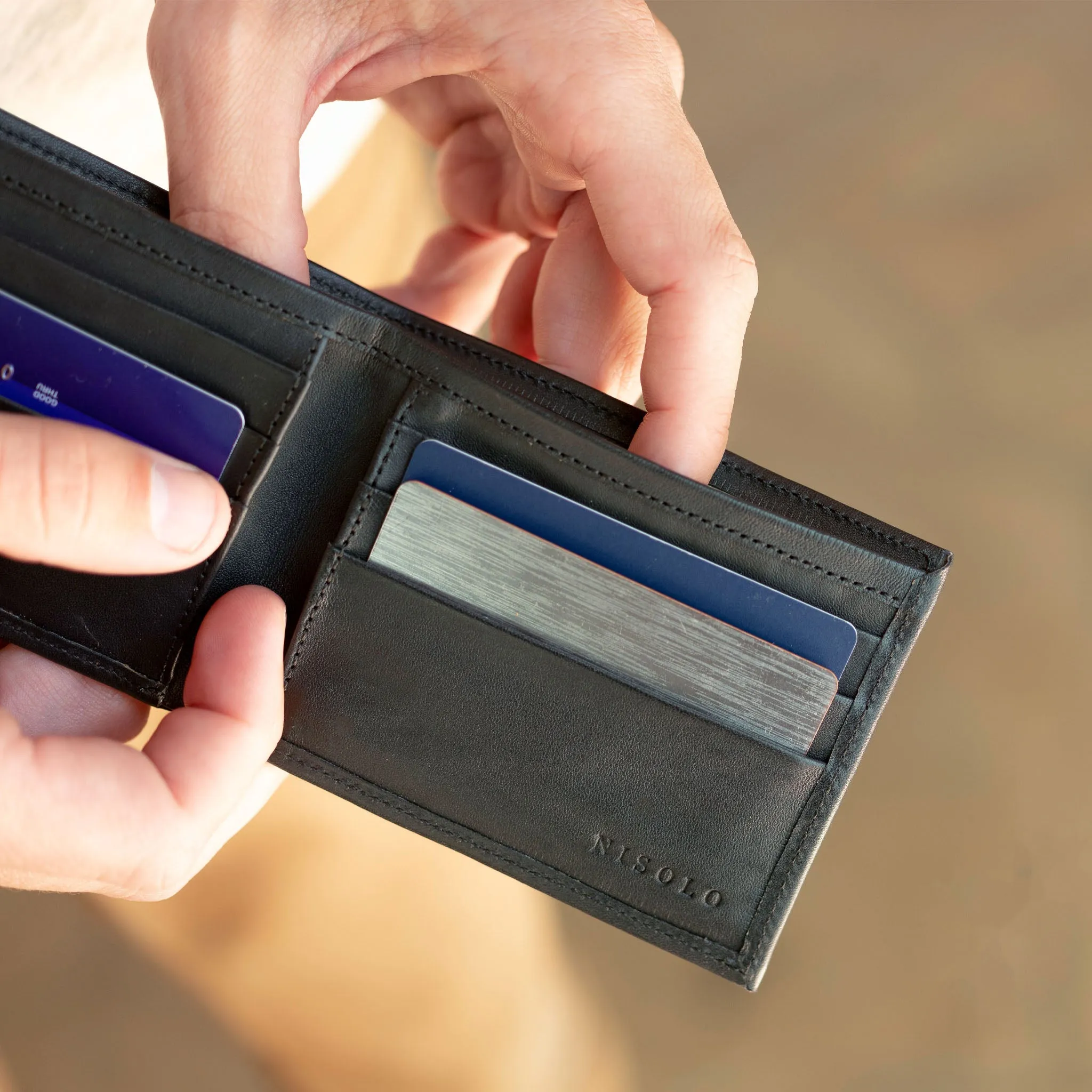 Brewer Wallet Black sold by Nisolo product image thumbnail 5