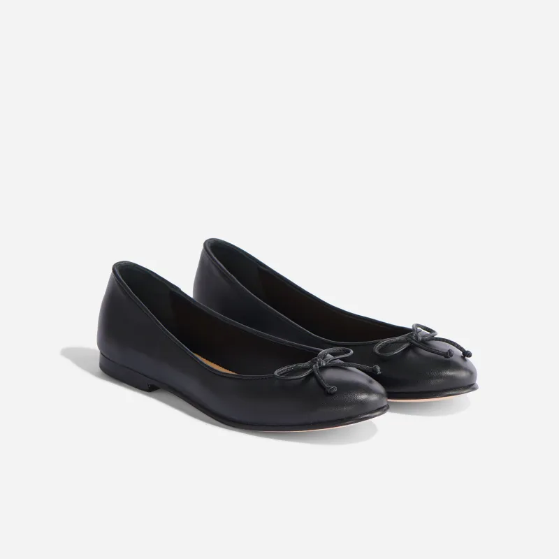 Bea Go-To Ballet Black sold by Nisolo