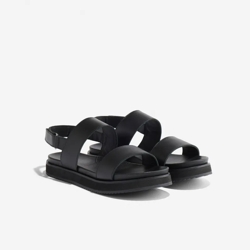 Go-To Flatform Sandal 2.0 Black/Black sold by Nisolo