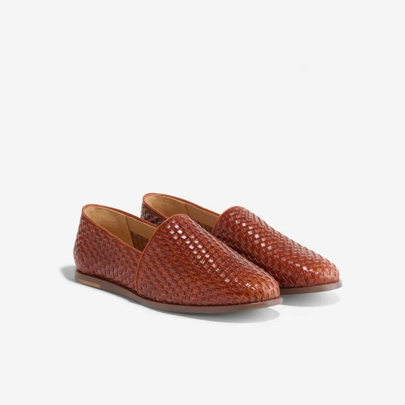 Alejandro Woven Slip-On 2.0 Woven Brandy sold by Nisolo