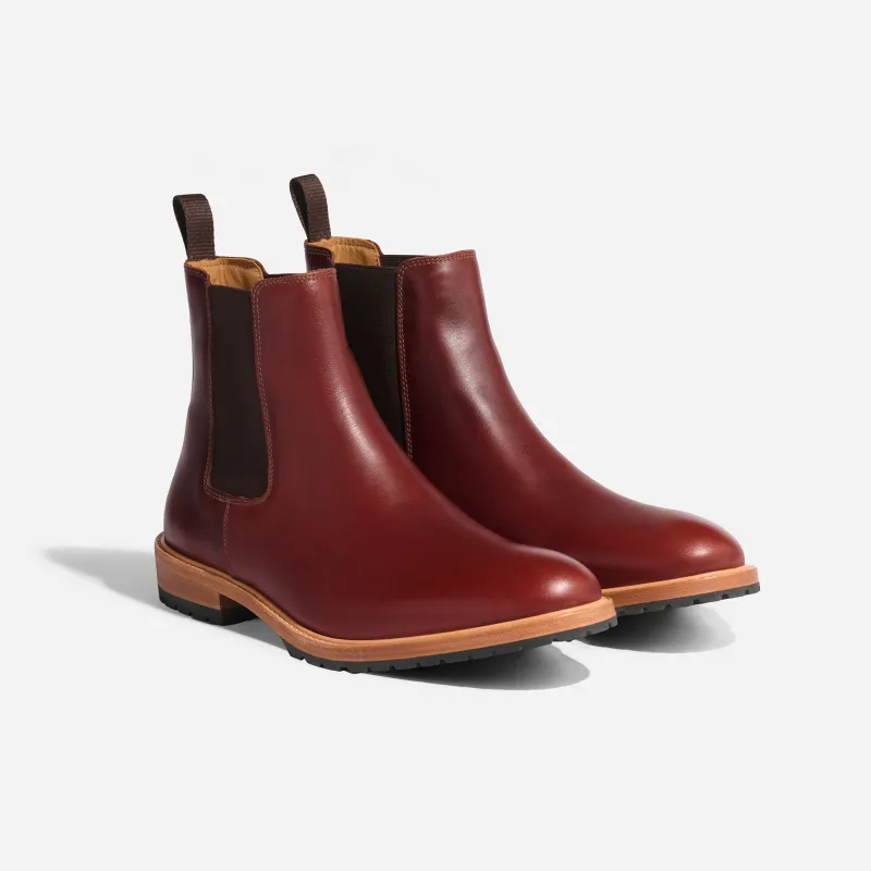 Marco Everyday Chelsea Boot Mahogany sold by Nisolo
