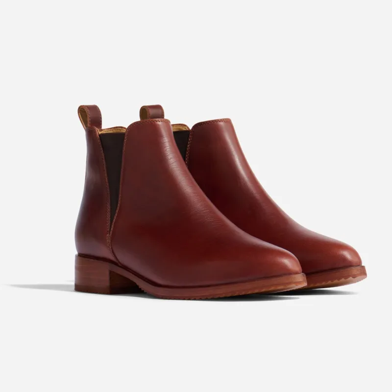 Eva Everyday Chelsea Boot Auburn sold by Nisolo