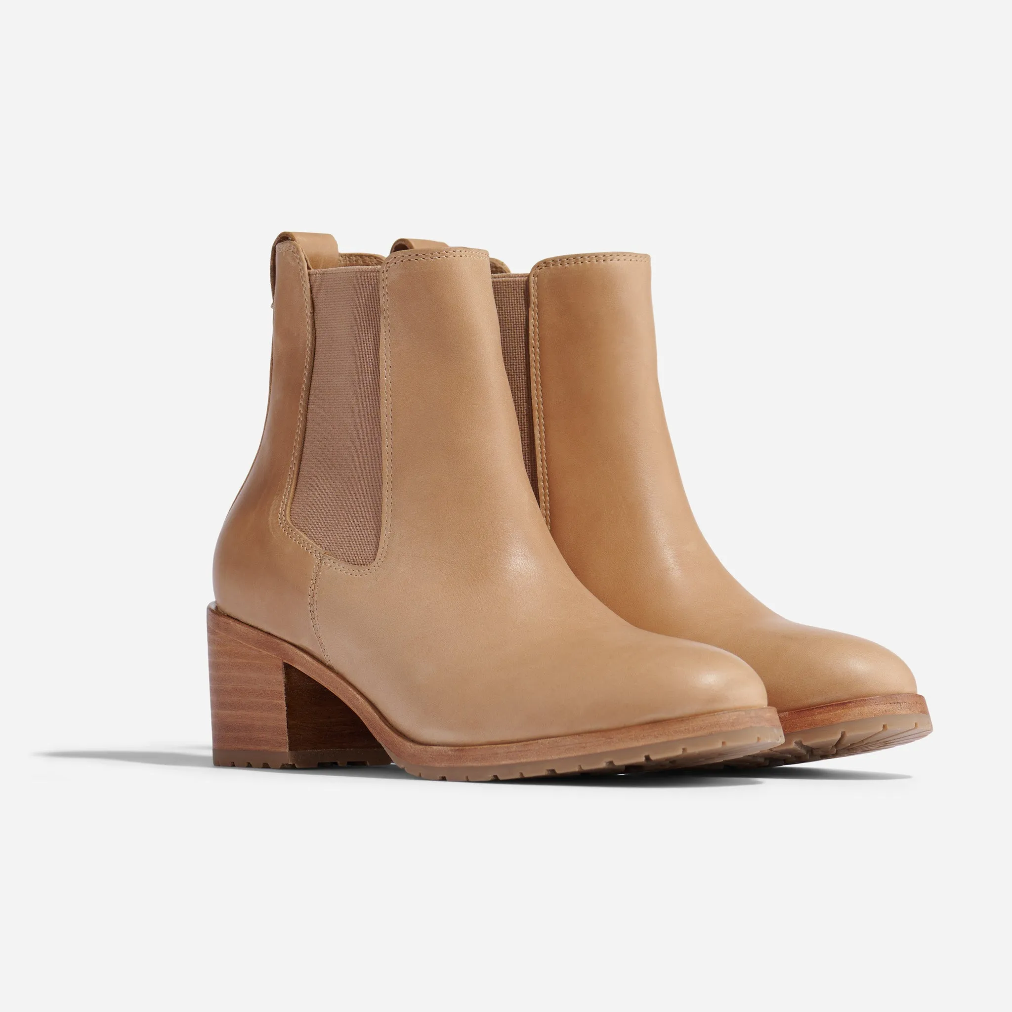Ana Go-To Heeled Chelsea Boot Almond sold by Nisolo product image thumbnail 3