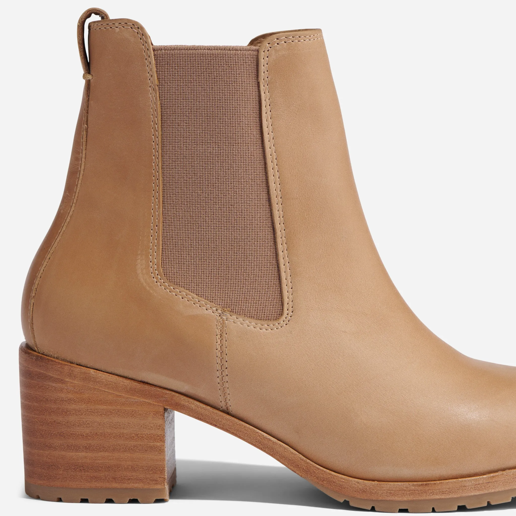 Ana Go-To Heeled Chelsea Boot Almond sold by Nisolo product image thumbnail 4