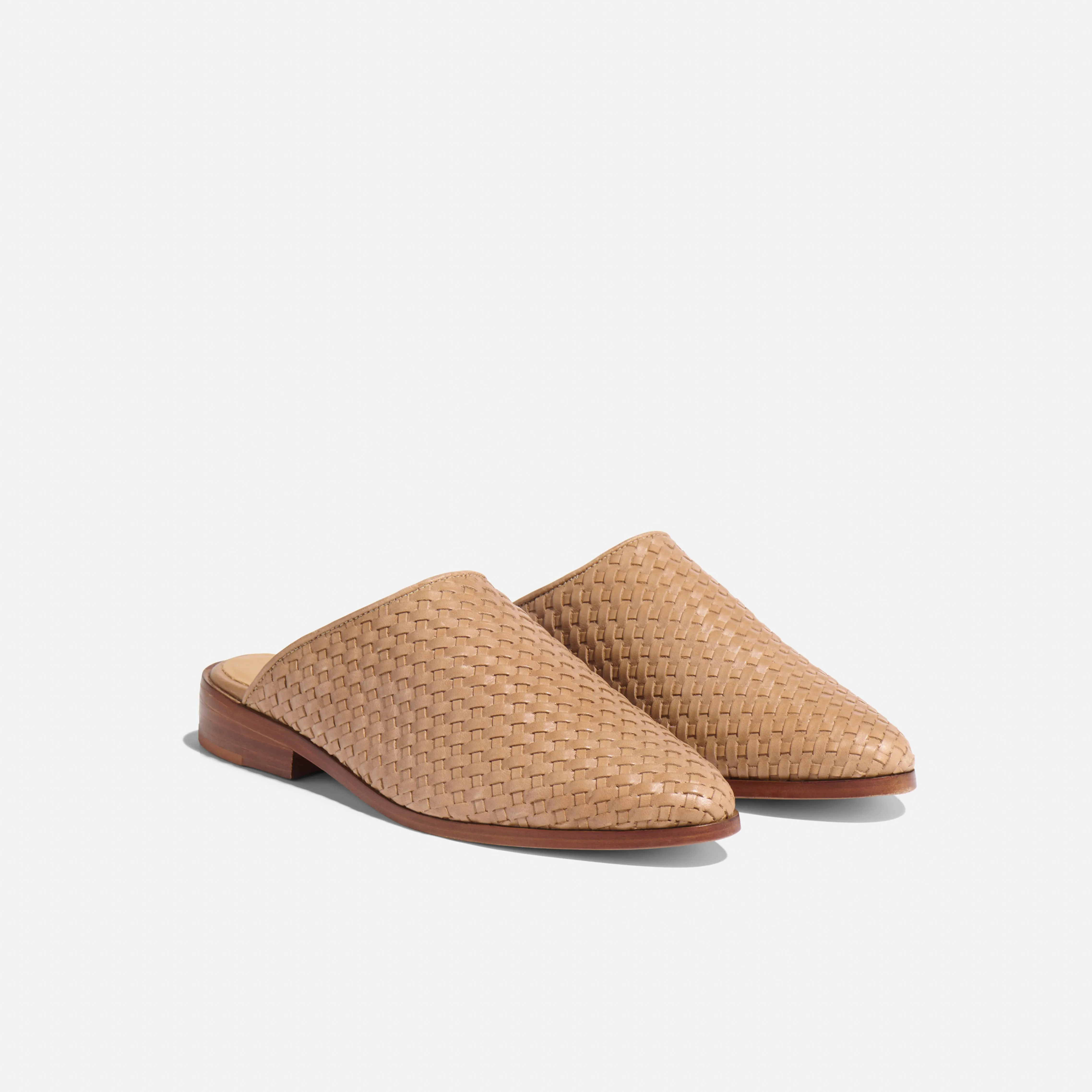 Ama Woven Mule Woven Almond sold by Nisolo