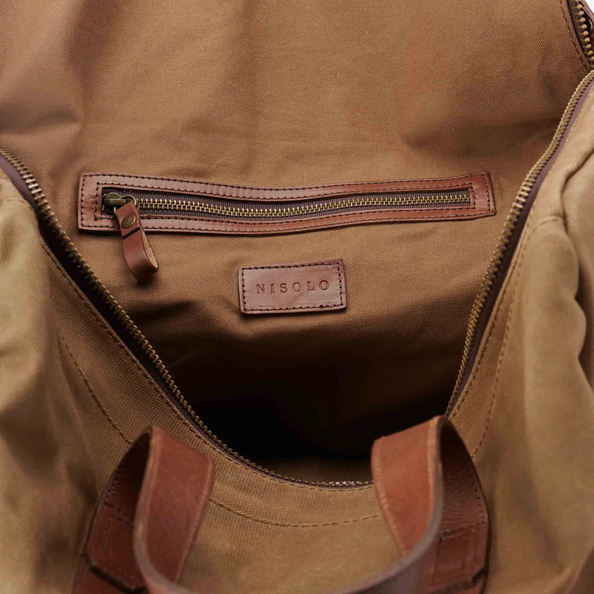 Luis Weekender Waxed Canvas sold by Nisolo product image thumbnail 5