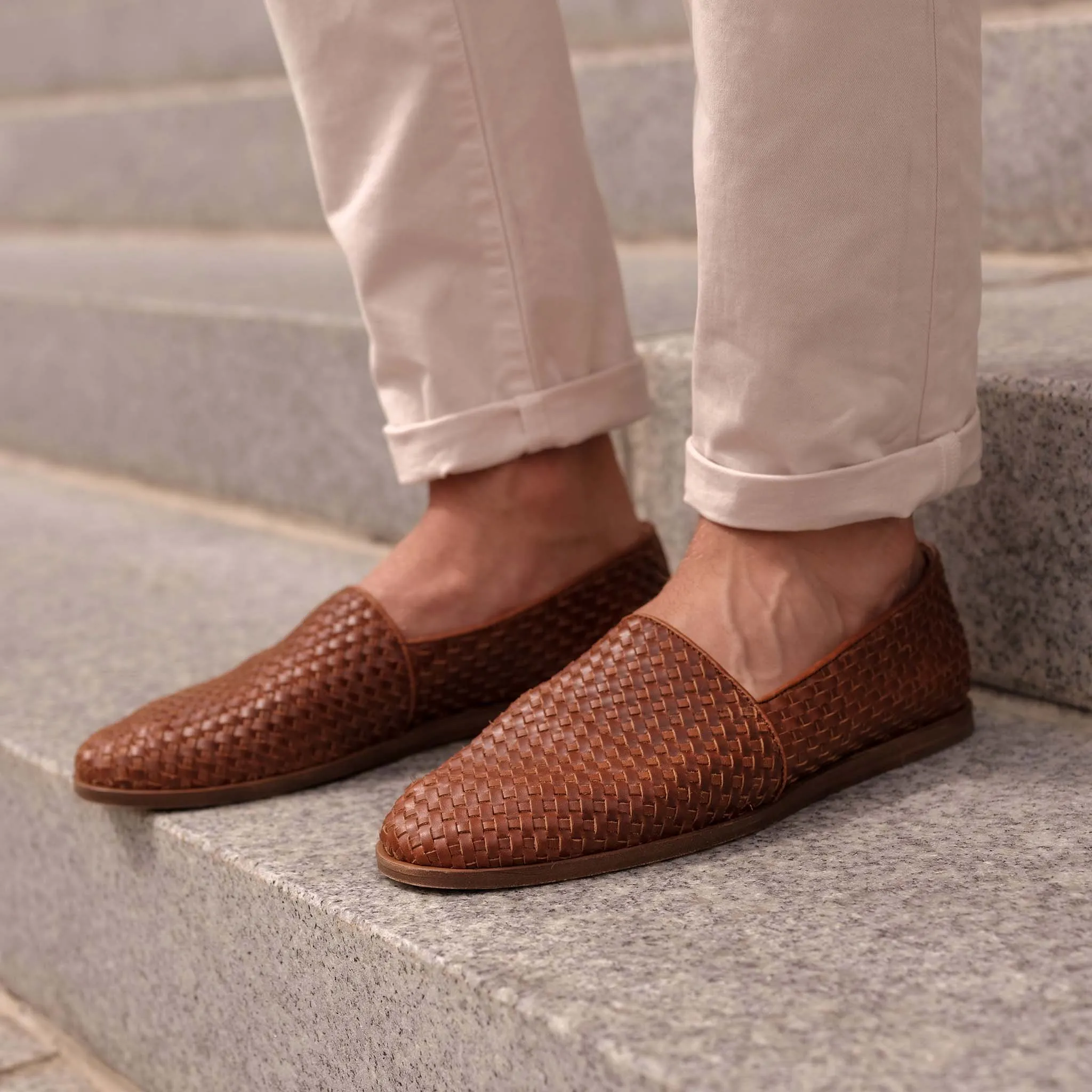 Alejandro Woven Slip On Woven Brandy sold by Nisolo product image thumbnail 2