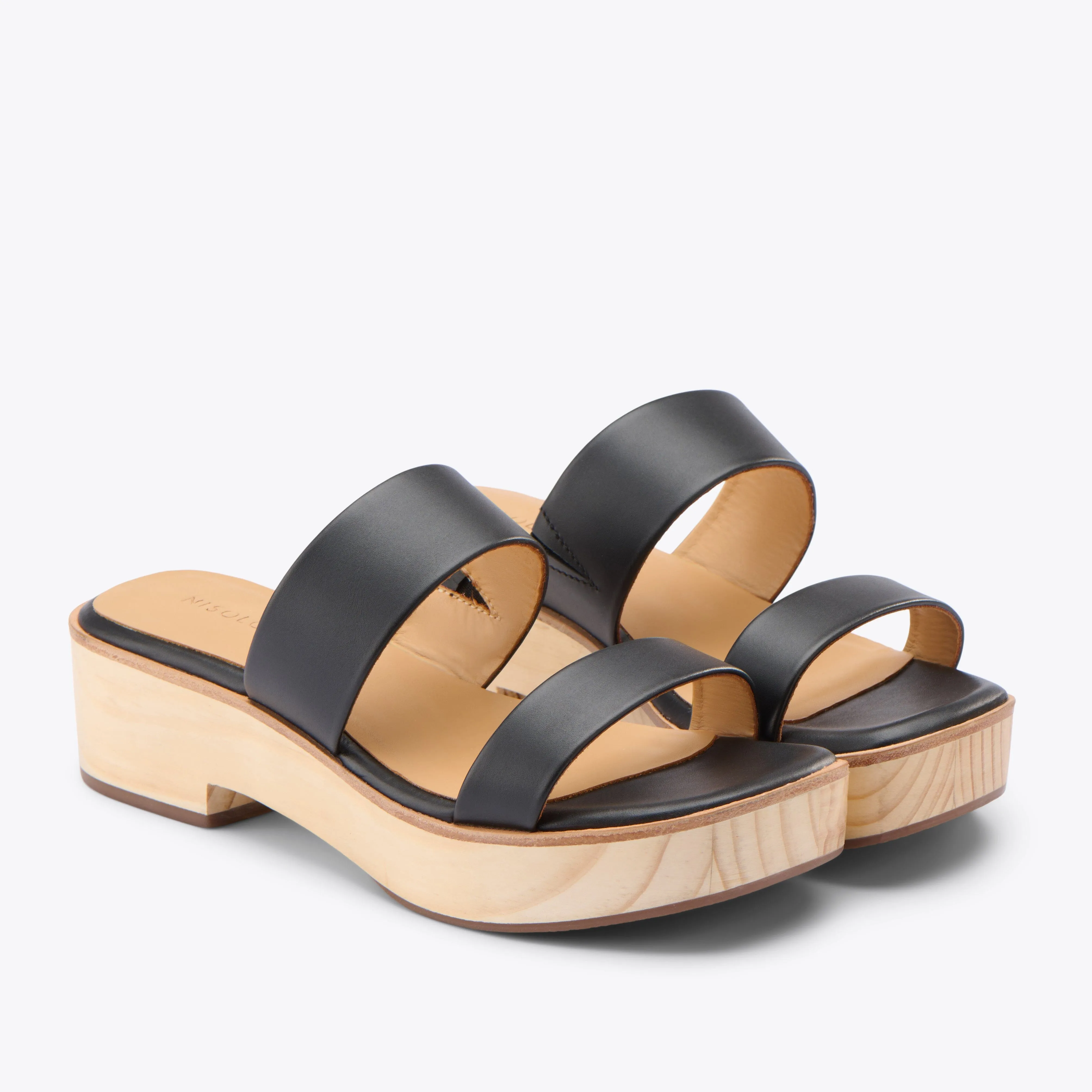 Ellie All-Day Clog Black sold by Nisolo