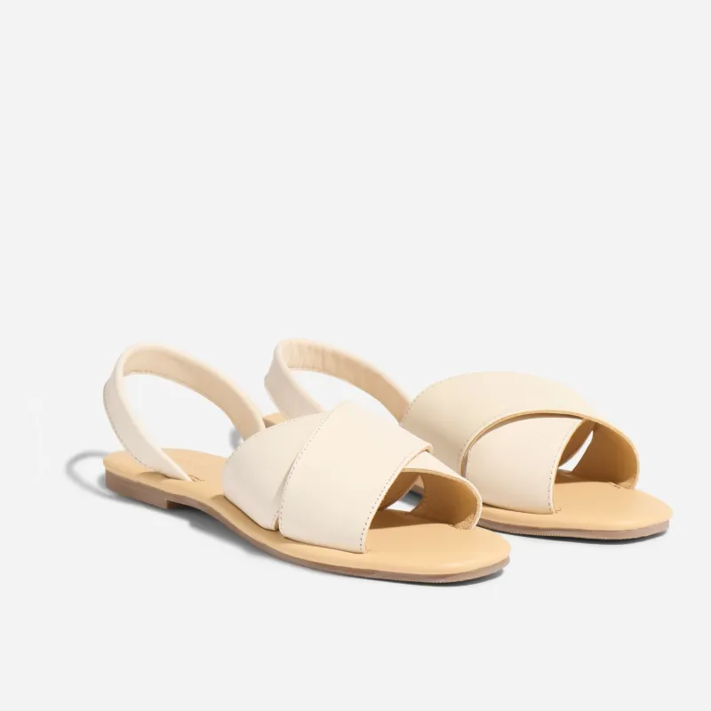 All-Day Cross Strap Sandal Bone made by Nisolo