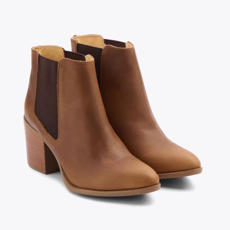 Heeled Chelsea Commuter Boot Brown sold by Nisolo