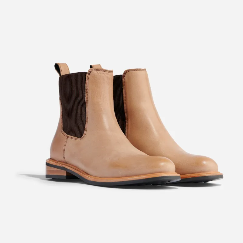 Carmen Chelsea Boot Almond sold by Nisolo
