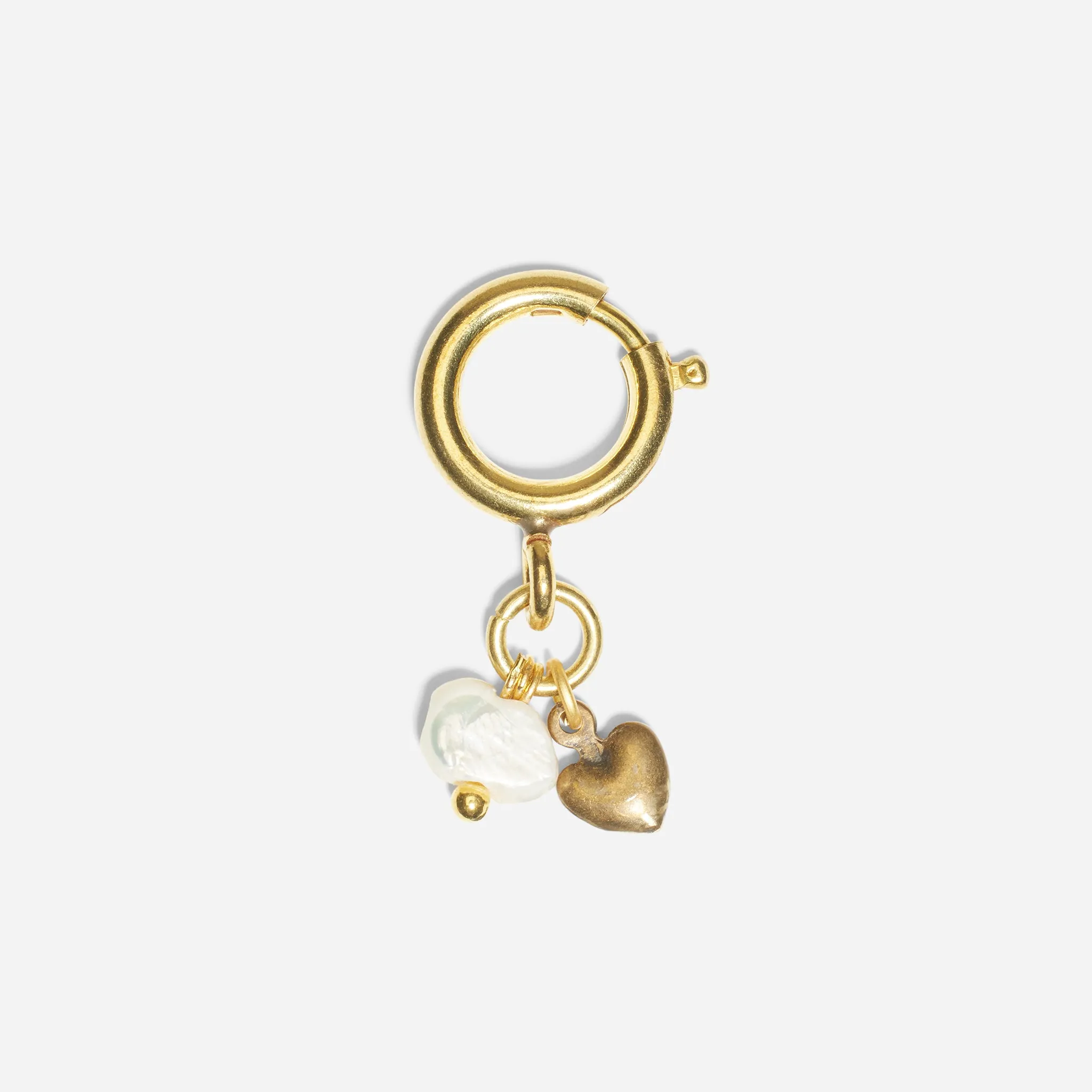 Shoe Charm Heart Pearl Bone sold by Nisolo