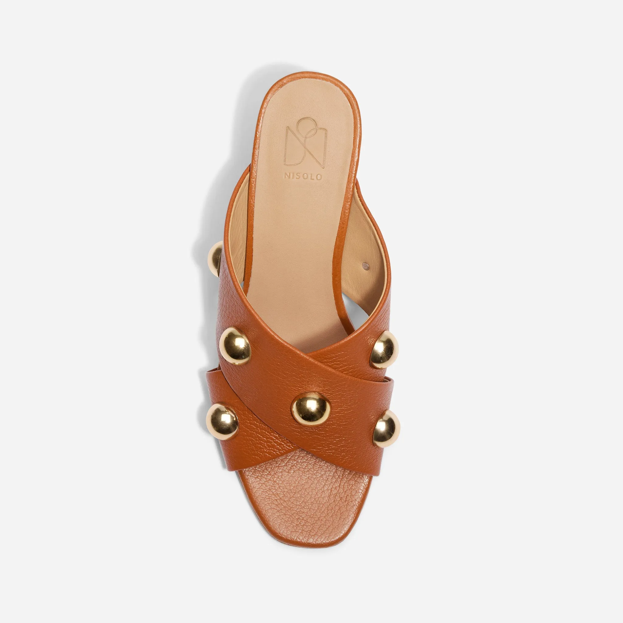 Carina Studded Mule British Tan sold by Nisolo product image thumbnail 2