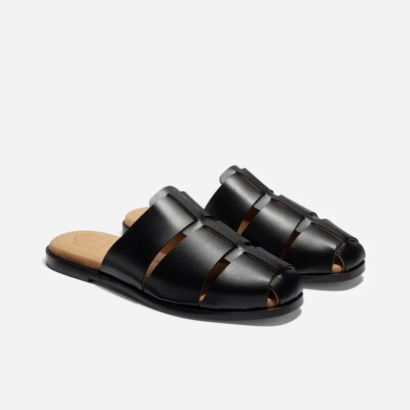 Anita Fisherman Mule Black sold by Nisolo