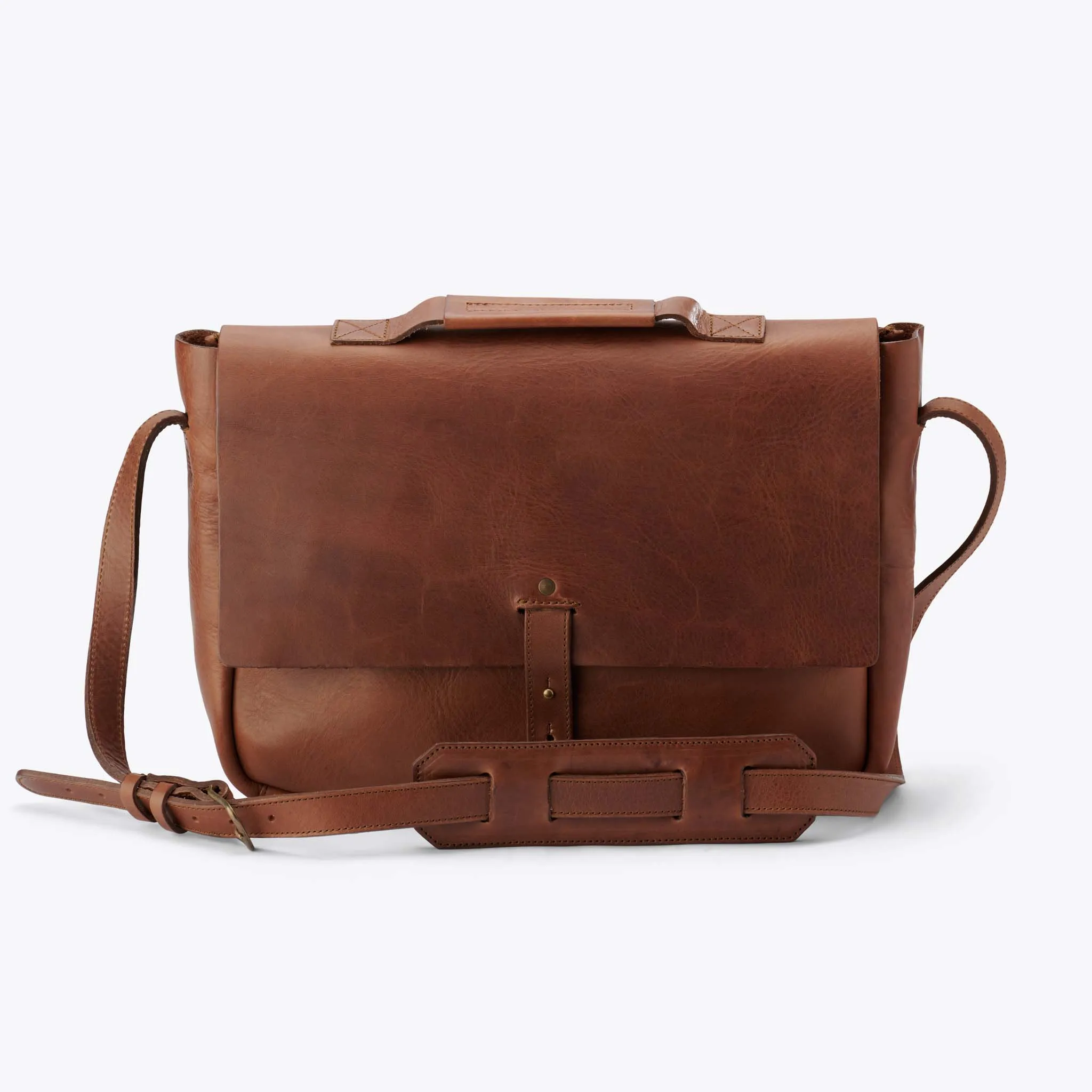 Loreto Messenger Bag Chestnut sold by Nisolo