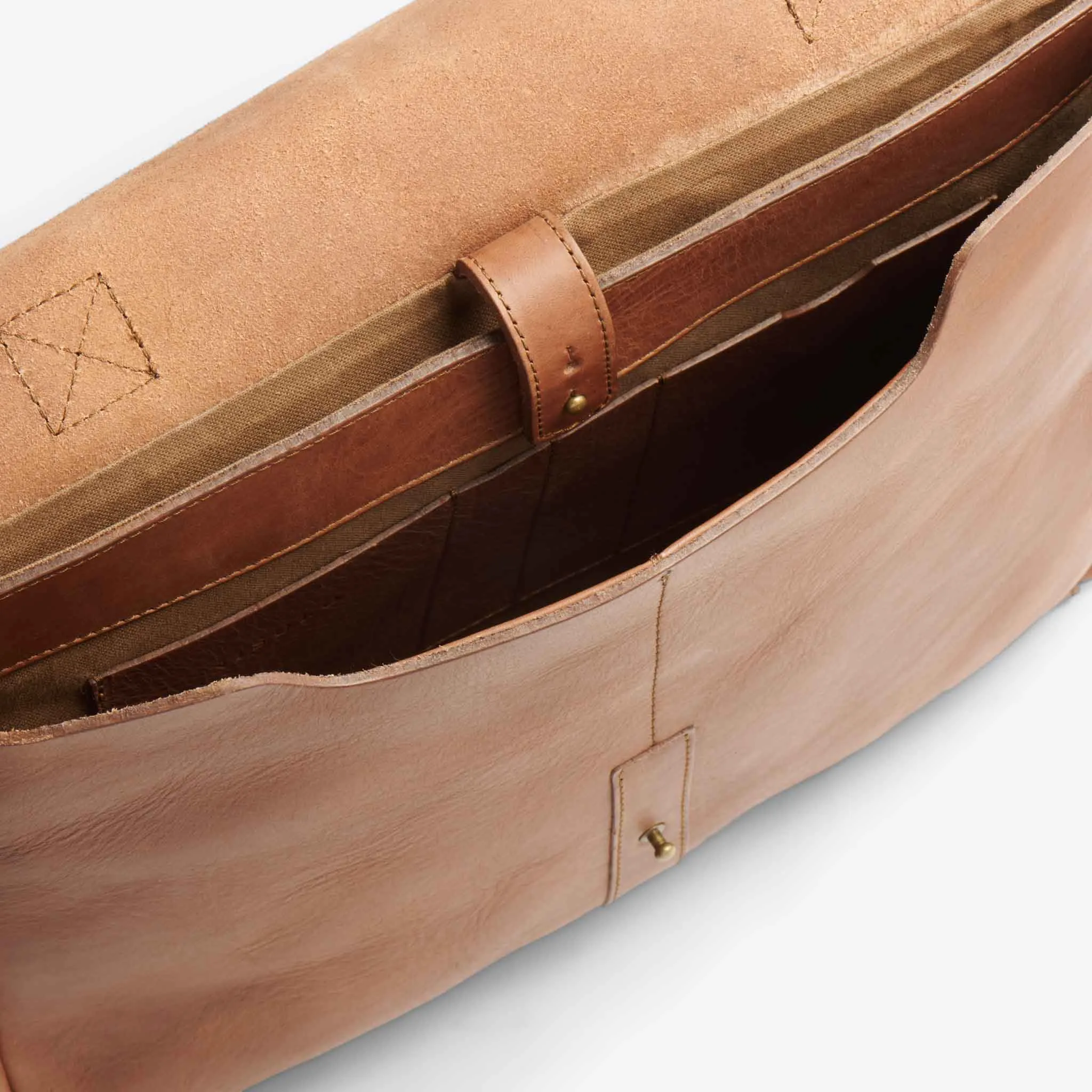 Loreto Messenger Bag Chestnut sold by Nisolo product image thumbnail 5