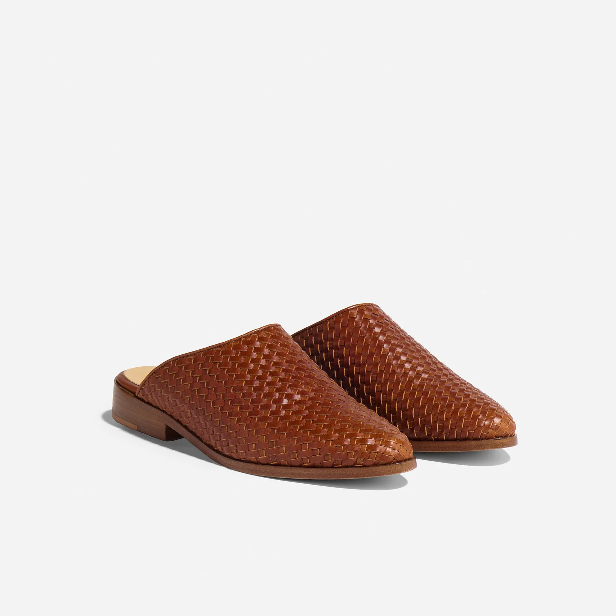 Ama Woven Mule Woven Brandy sold by Nisolo
