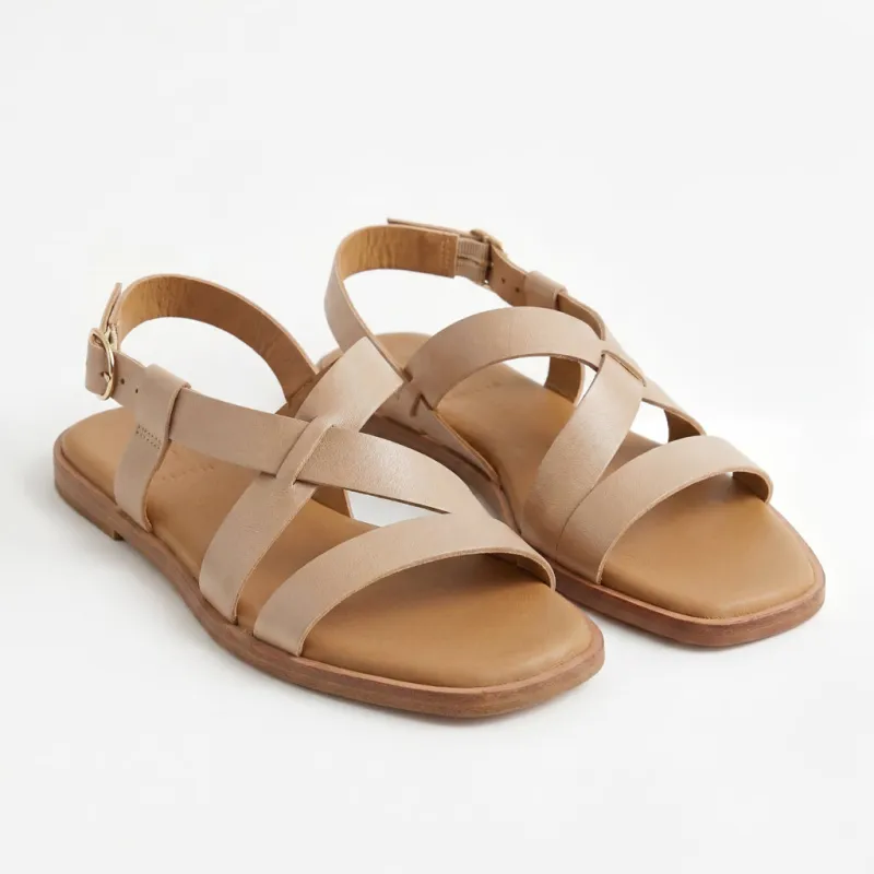 Suri Sandal Almond made by Nisolo