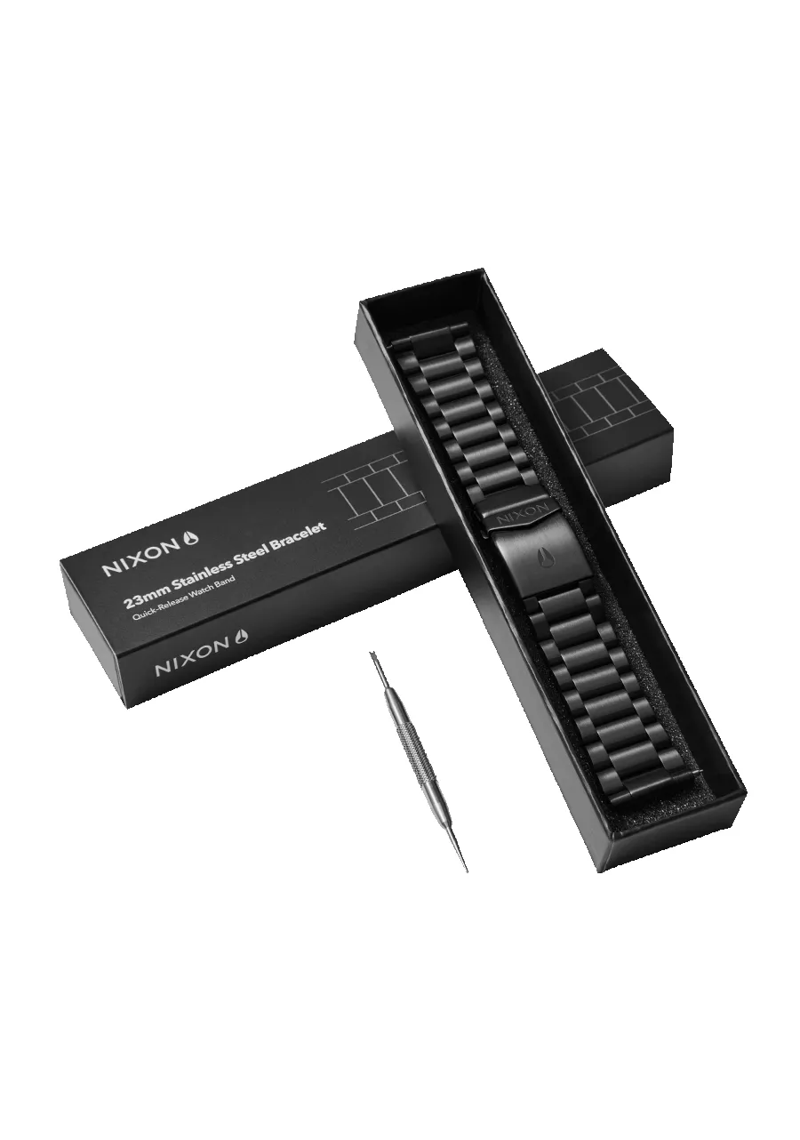 23mm Stainless Steel Band - All Black sold by Nixon product image thumbnail 3