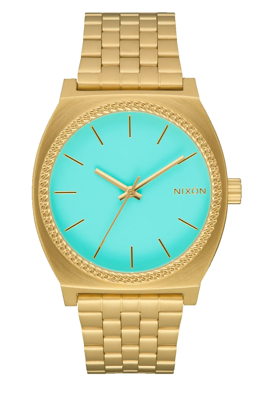 Time Teller - Gold / Turquoise / Gold sold by Nixon
