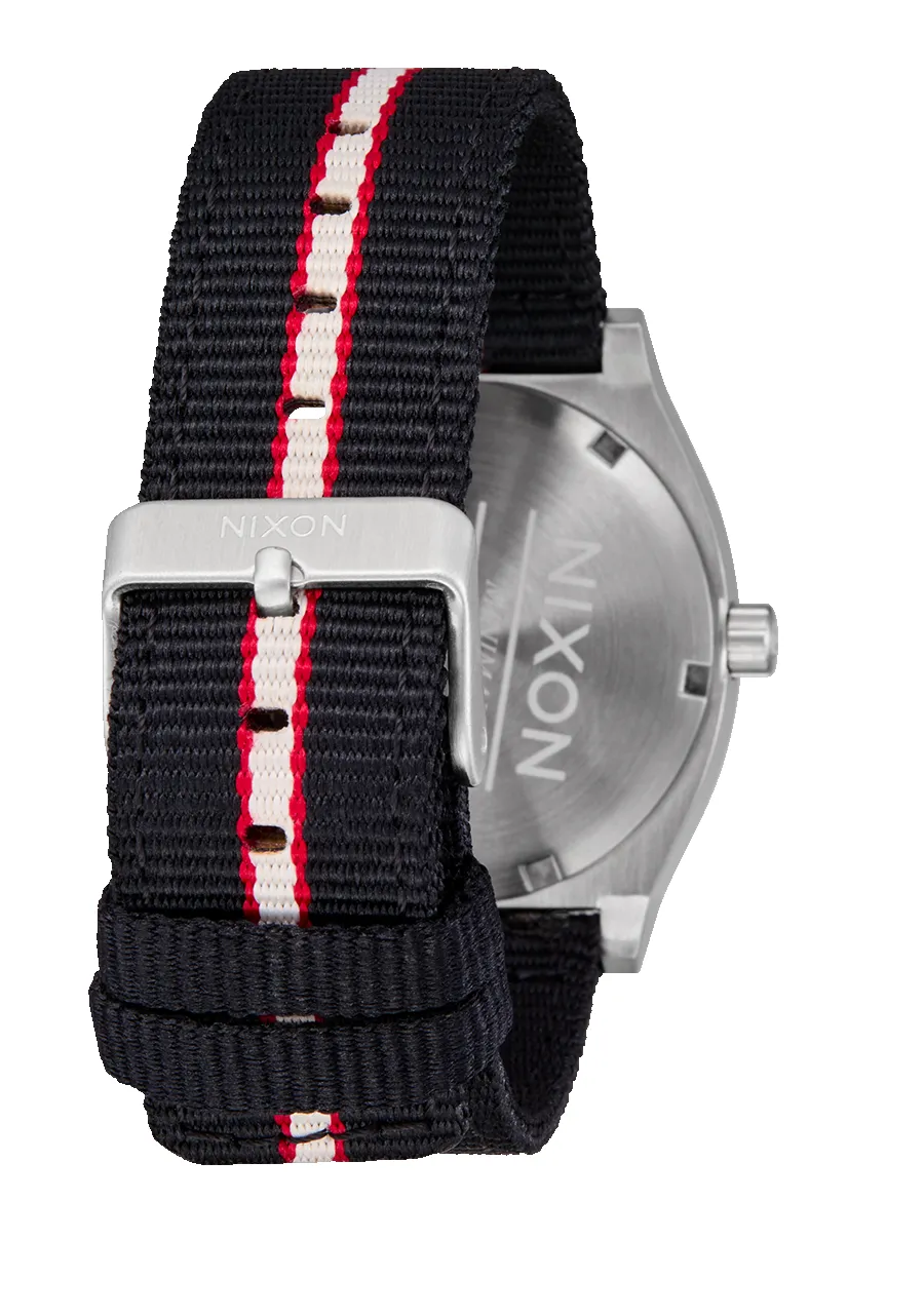 Time Teller Nylon - Silver / Rosewood / Black Stripe sold by Nixon product image thumbnail 4