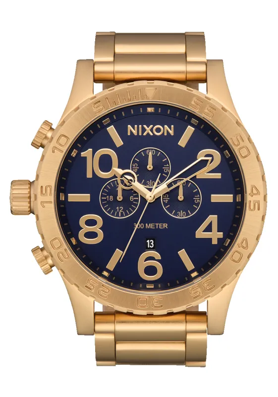 51-30 Chrono - Gold / Blue Sunray / Gold sold by Nixon