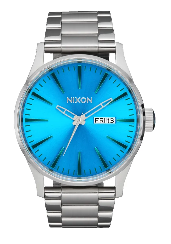 Sentry Stainless Steel - Silver / Byron Blue Ombre sold by Nixon