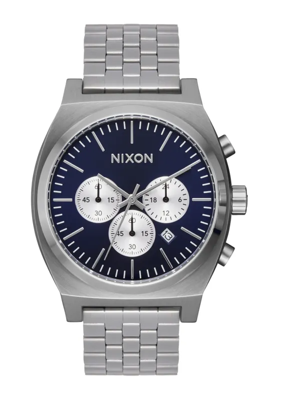 Time Teller Chrono - Silver / Midnight / Silver sold by Nixon